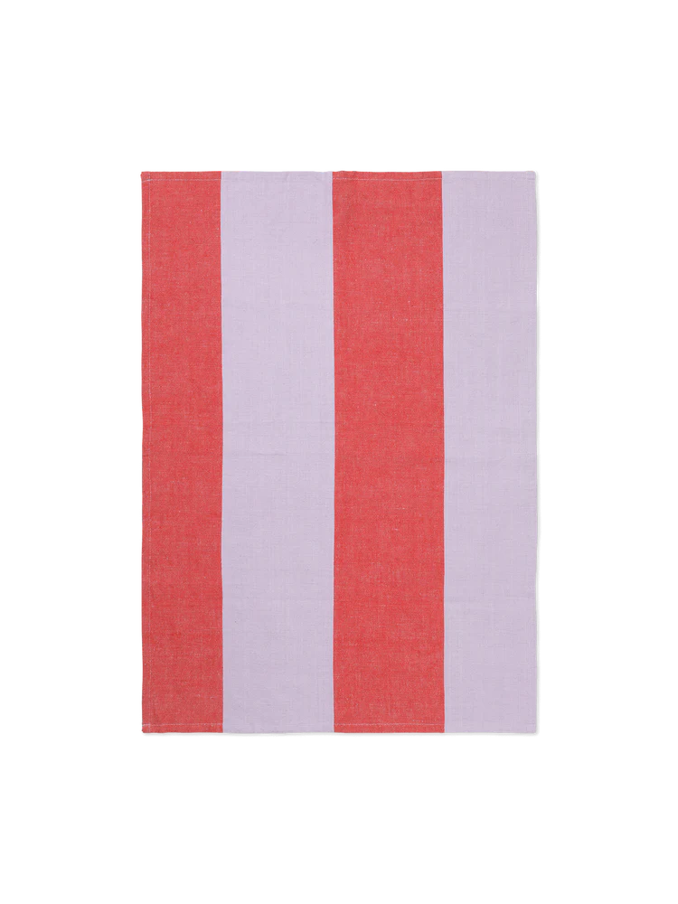 ferm LIVING - Tea Towel HALE Red/Lilac