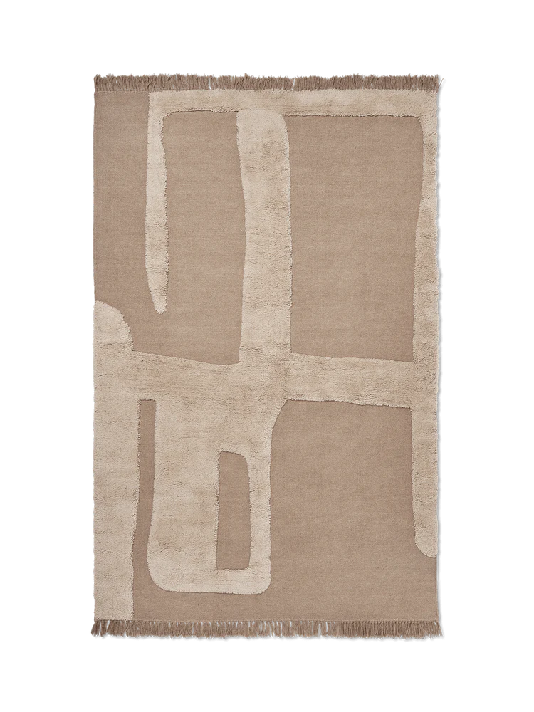 ferm LIVING - Teppich ALLEY WOOL RUG