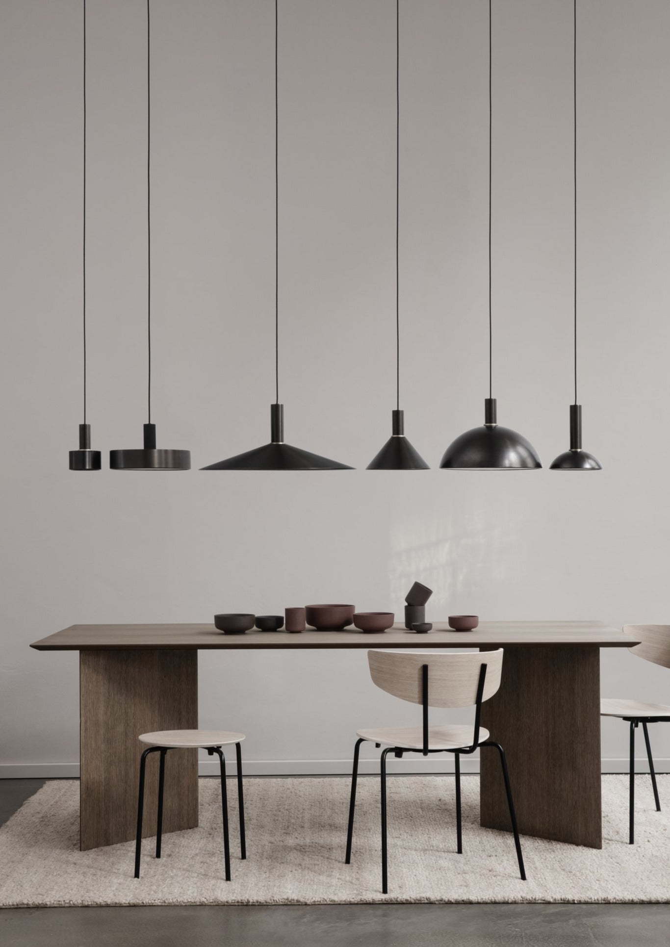 ferm LIVING - Lampenschirm ANGLE SHADE - black brass