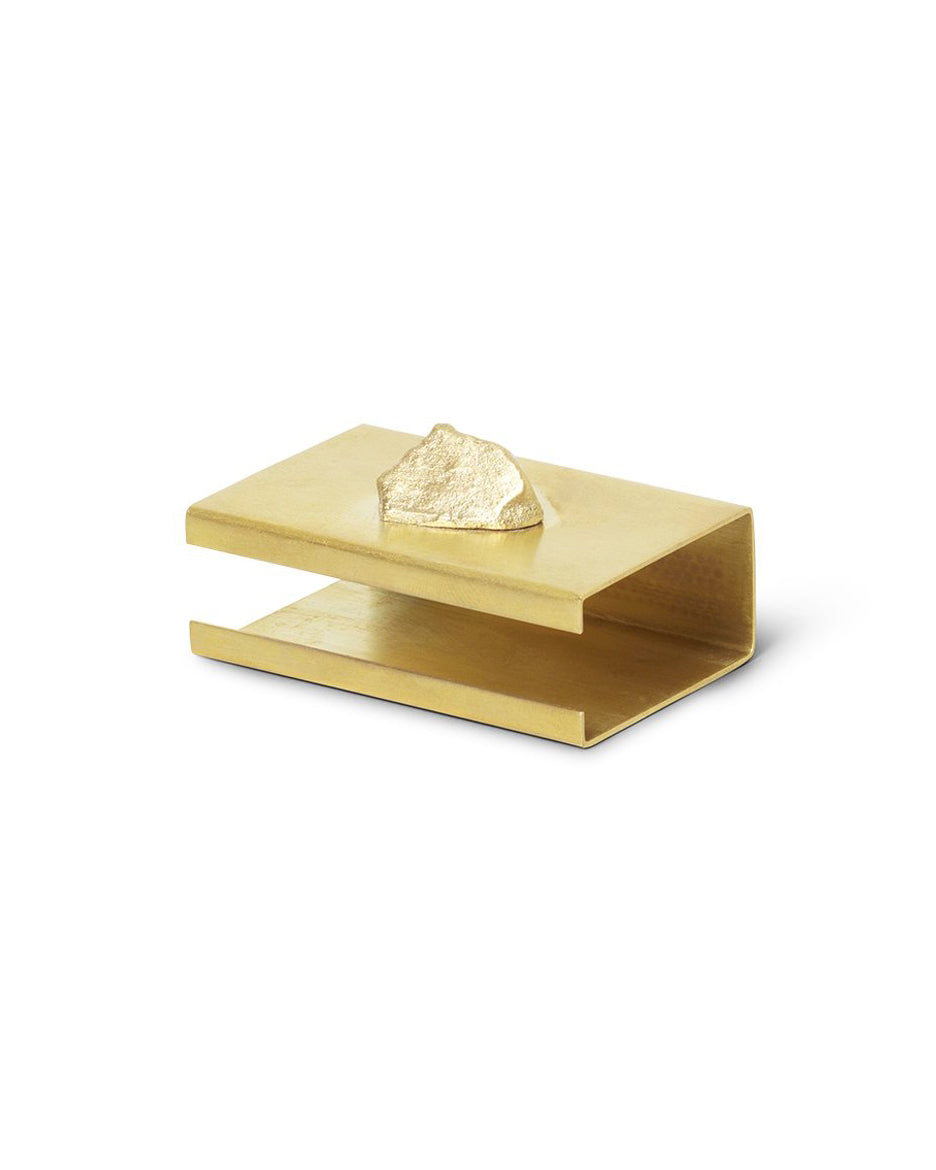 ferm LIVING - Stone Matchbox Cover - brass